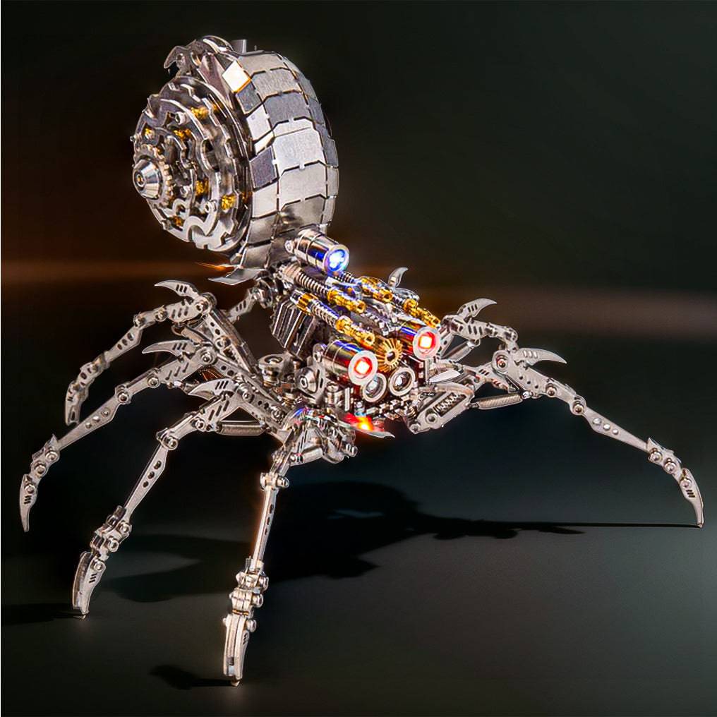 Intriguing DIY 3D Metal Spider Puzzle Kit - 203 Pieces for Creative Fun and Unique Gifting! - OPICRAFT 