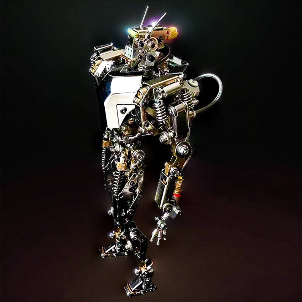 Build Your Own Futuristic Mech Warrior: 3D Metal Model Kit with Over 700 Pieces! - OPICRAFT 