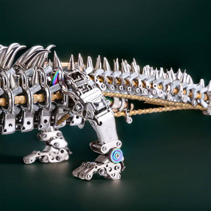 Engaging 3D Metal Mechanical Crocodile Puzzle Model Kit – Over 1500 Intricate Pieces for Fun Assembly! - OPICRAFT 