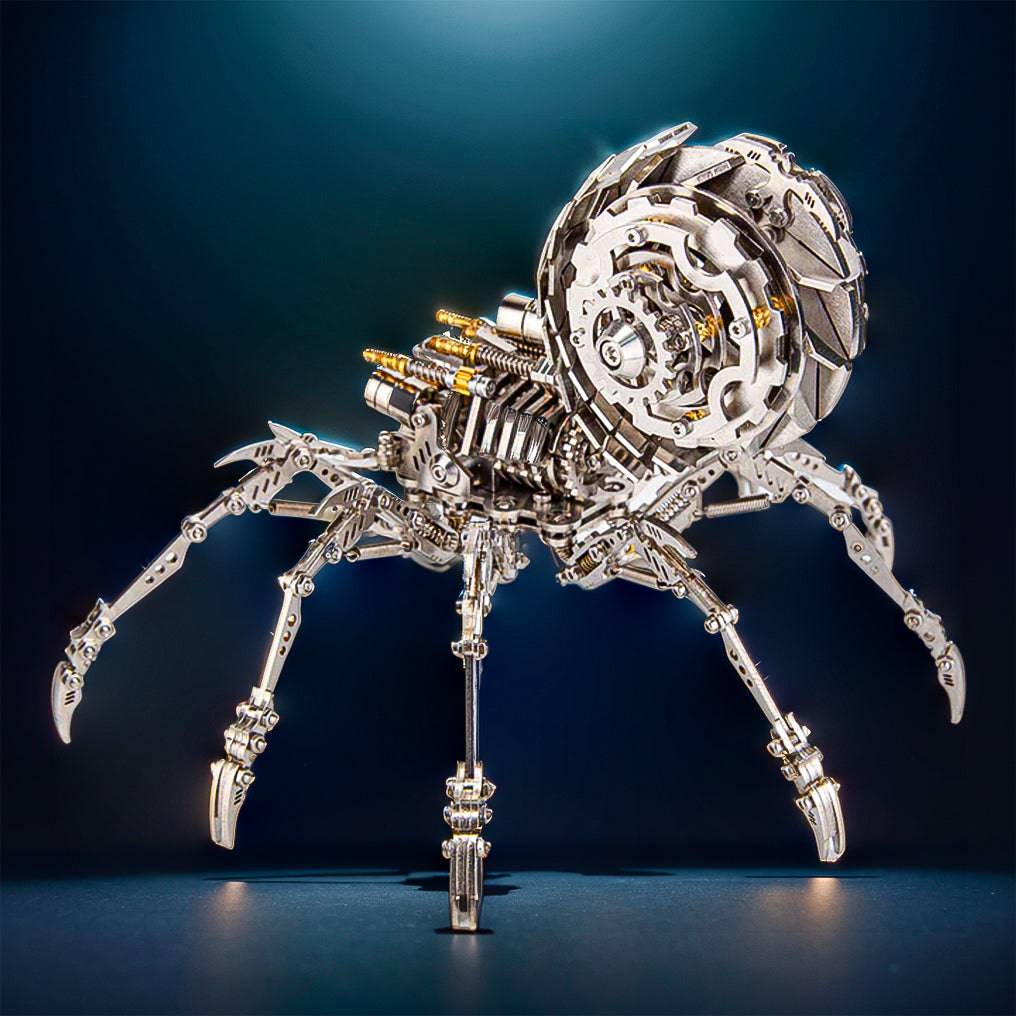 Intriguing DIY 3D Metal Spider Puzzle Kit - 203 Pieces for Creative Fun and Unique Gifting! - OPICRAFT 