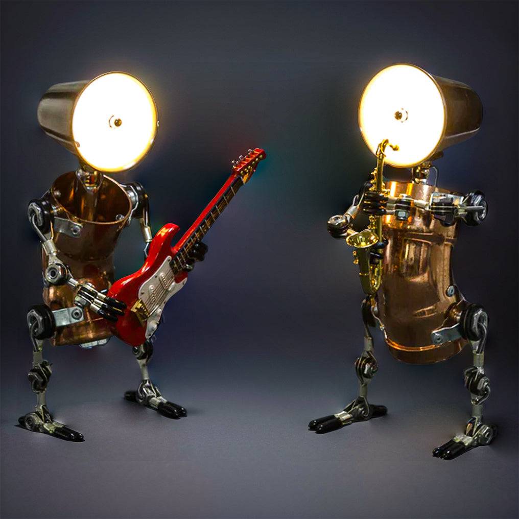 Steampunk 3D Metal Robot Band Model Kit - Create Your Own Handcrafted Masterpiece! - OPICRAFT 