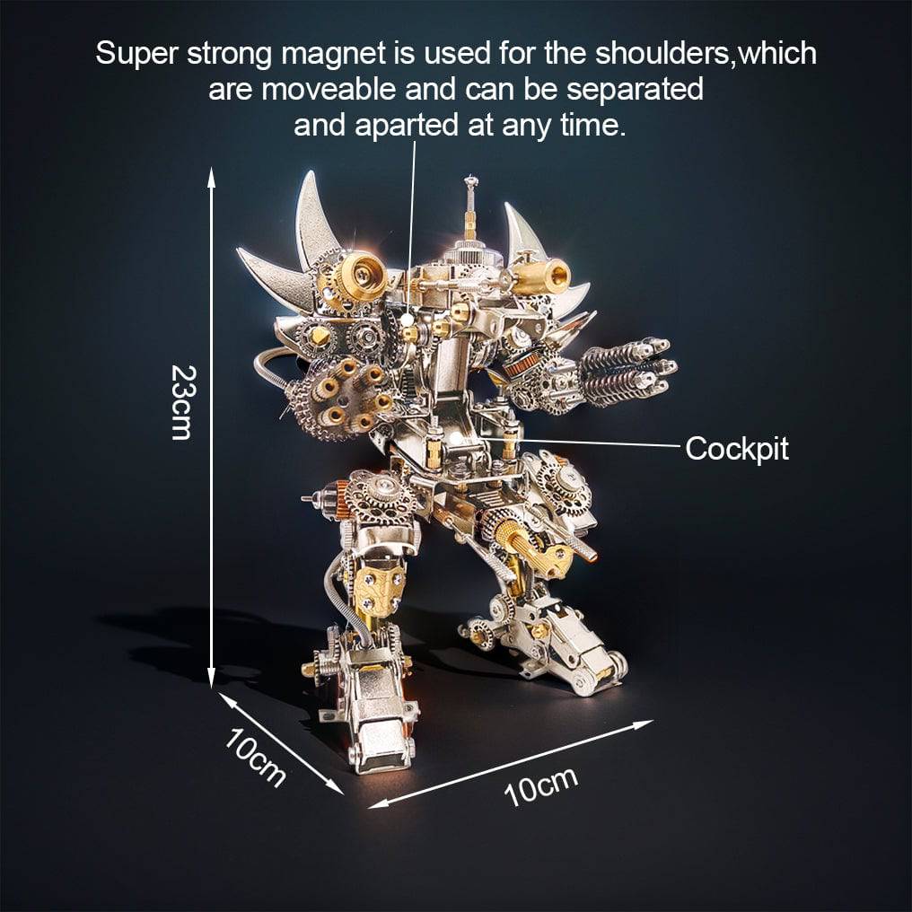 Engaging 3D Metal Mechanical Magnetic Mecha Puzzle Assembly Kit for DIY Enthusiasts - OPICRAFT 