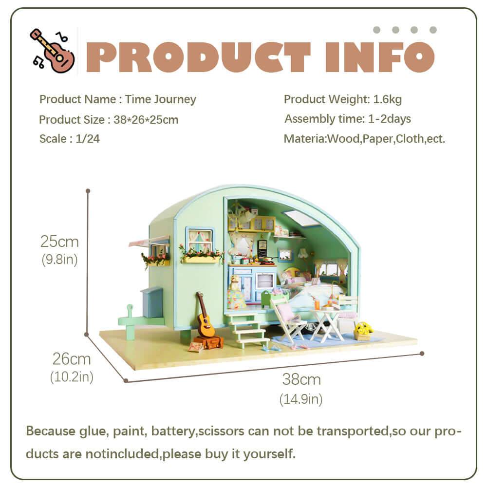 BRIVLOX™ 1:24 DIY Dollhouse Kit (Time Journey) - BRIVLOX | Where Innovation Meets Style!