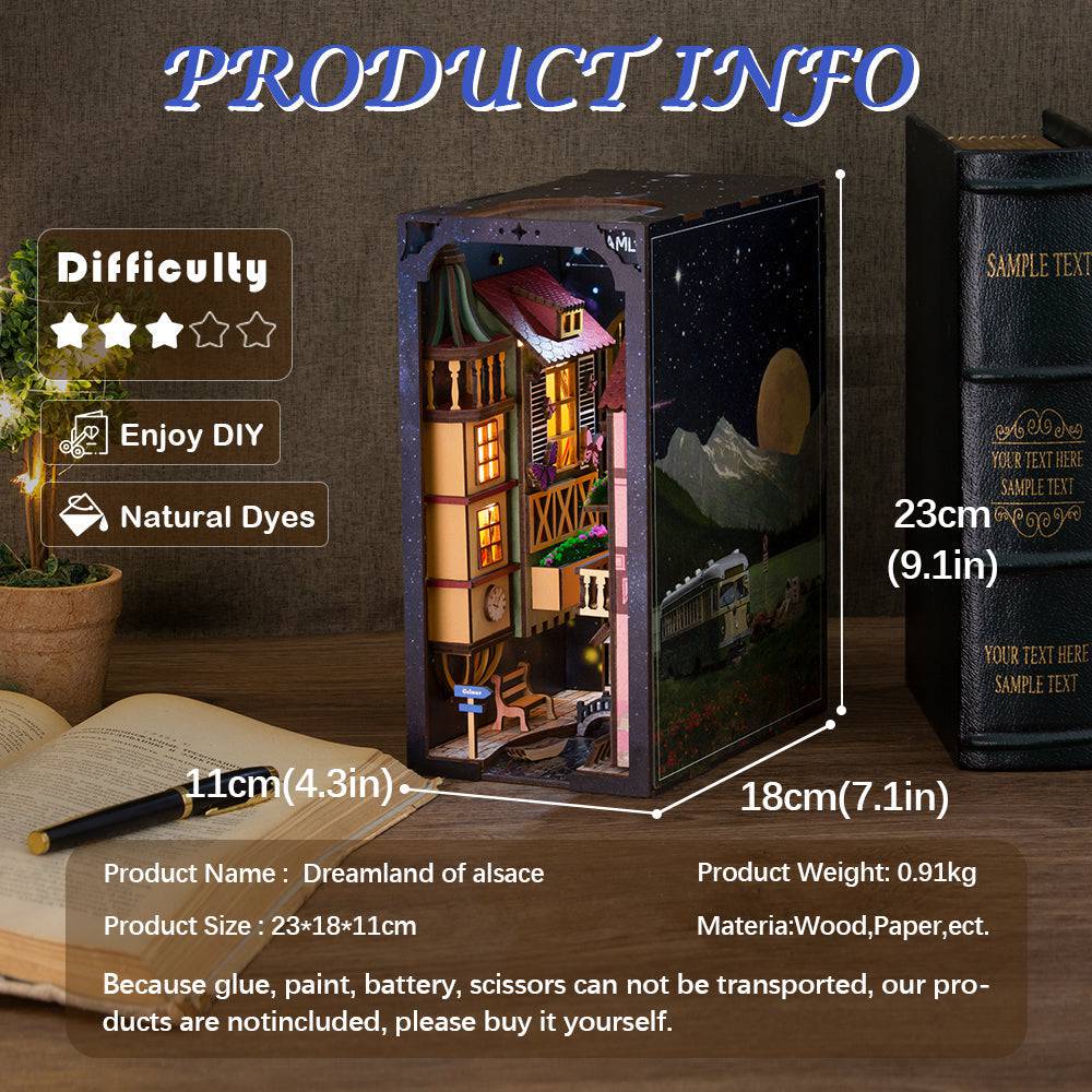BRIVLOX™ DIY Booknook Kit (Dreamland Of Alsace） - BRIVLOX | Where Innovation Meets Style!