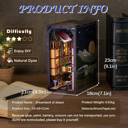 BRIVLOX™ DIY Booknook Kit (Dreamland Of Alsace） - BRIVLOX | Where Innovation Meets Style!