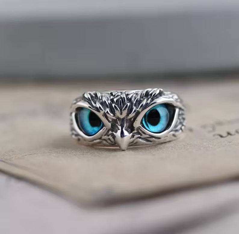 Enchanting Viking-Inspired Owl & Frog Rings: Embrace Your Unique Style with a Splash of Color - BRIVLOX | Where Innovation Meets Style!