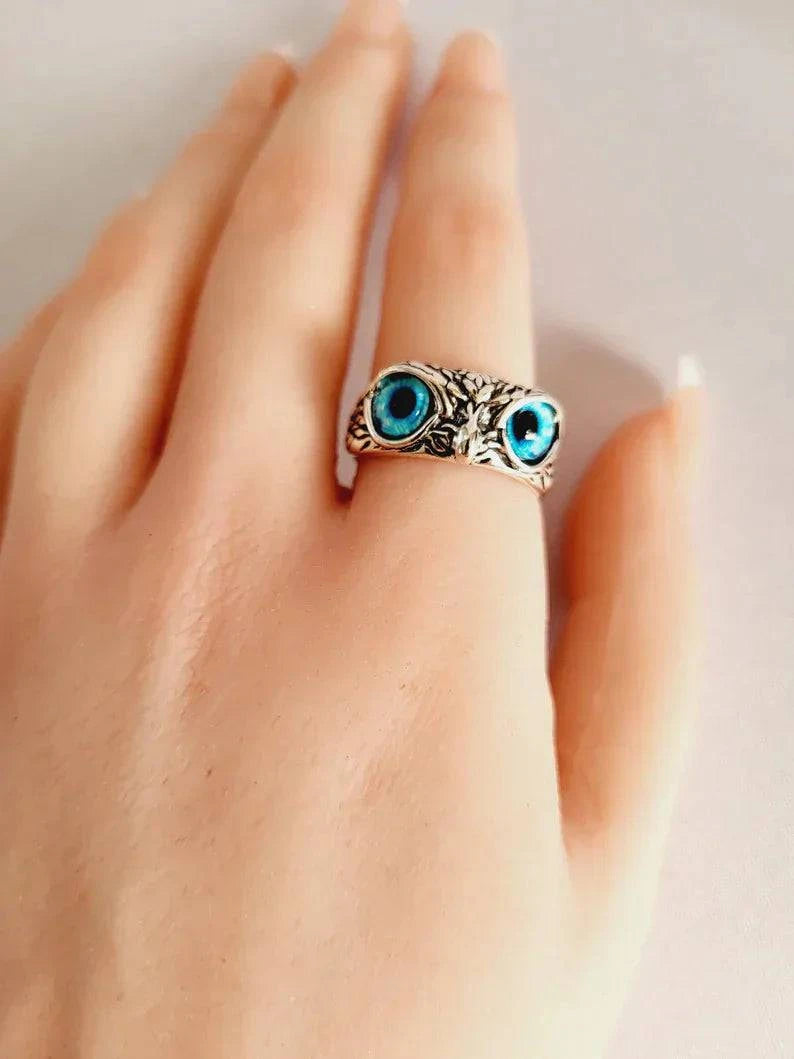 Enchanting Viking-Inspired Owl & Frog Rings: Embrace Your Unique Style with a Splash of Color - BRIVLOX | Where Innovation Meets Style!