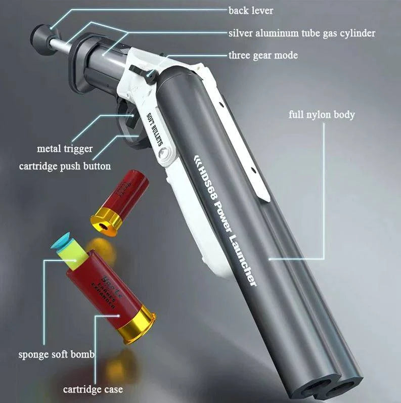 BRIVLOX® Sawed Off Double Barrel Dart Blaster - BRIVLOX | Where Innovation Meets Style!