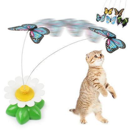 ELECTRIC ROTATING BUTTERFLY CAT TOYS - BRIVLOX | Where Innovation Meets Style!