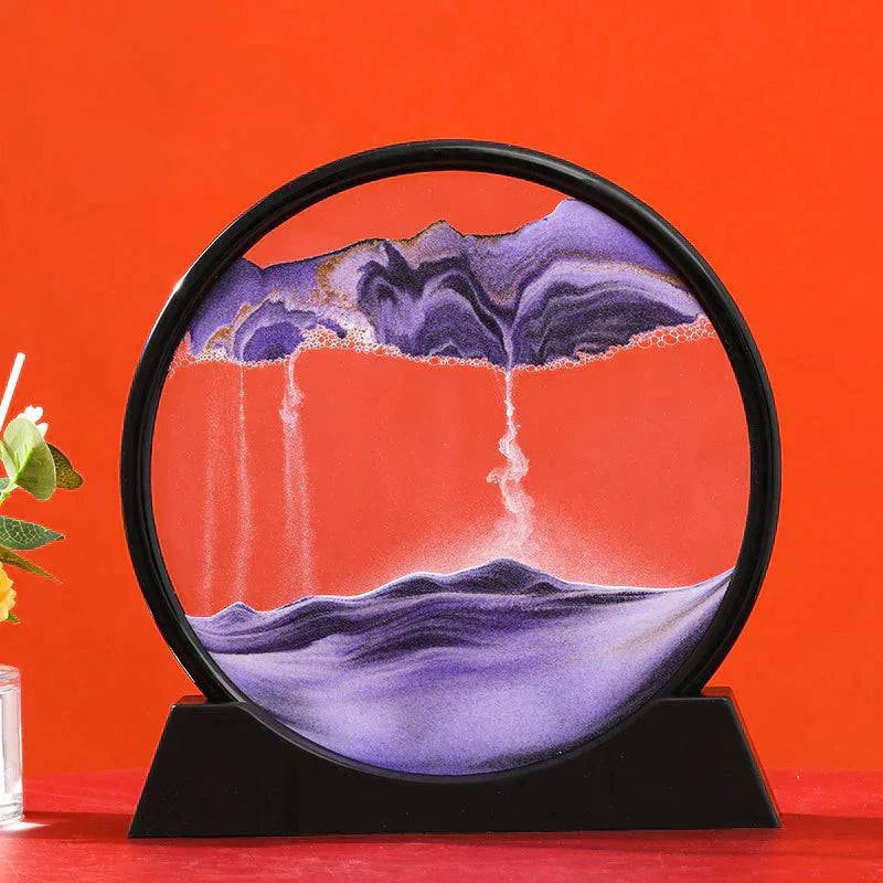 Purple - QUICHY 3D Moving Sand Art - BRIVLOX | Where Innovation Meets Style!