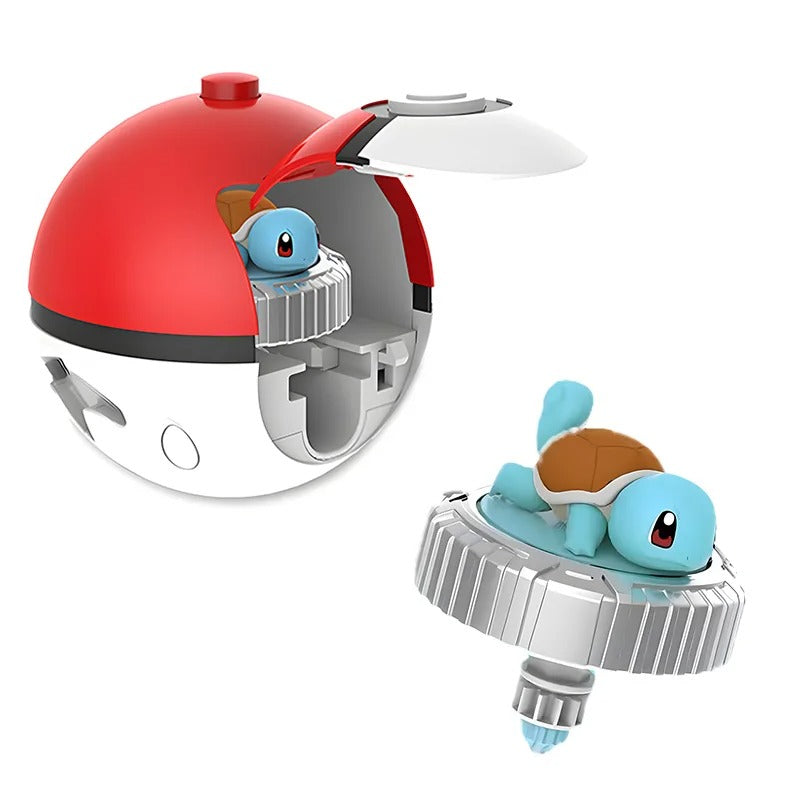 Pokemon Top Ball Battle Gyro Spinning Pikachu Charmander Squirtle Mew Eevee Pocket Monsters Action Figure Toy Set Children Gift
