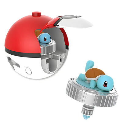 Pokemon Top Ball Battle Gyro Spinning Pikachu Charmander Squirtle Mew Eevee Pocket Monsters Action Figure Toy Set Children Gift