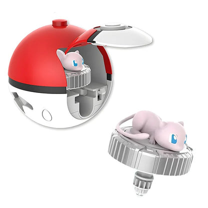 Pokemon Top Ball Battle Gyro Spinning Pikachu Charmander Squirtle Mew Eevee Pocket Monsters Action Figure Toy Set Children Gift